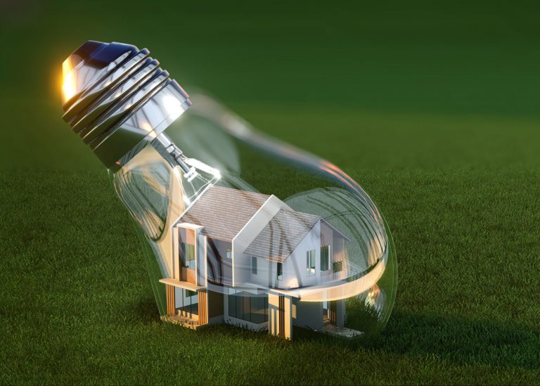 House Inside A Light Bulb